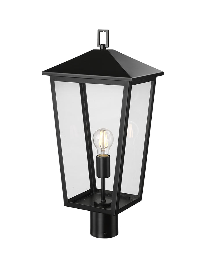 23'' Munger Powder Coated Black 1 Light Post Lantern