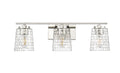 23'' Saben Polished Nickel 3 Light Bath Vanity