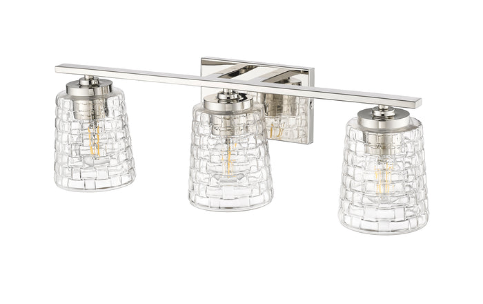 23'' Saben Polished Nickel 3 Light Bath Vanity