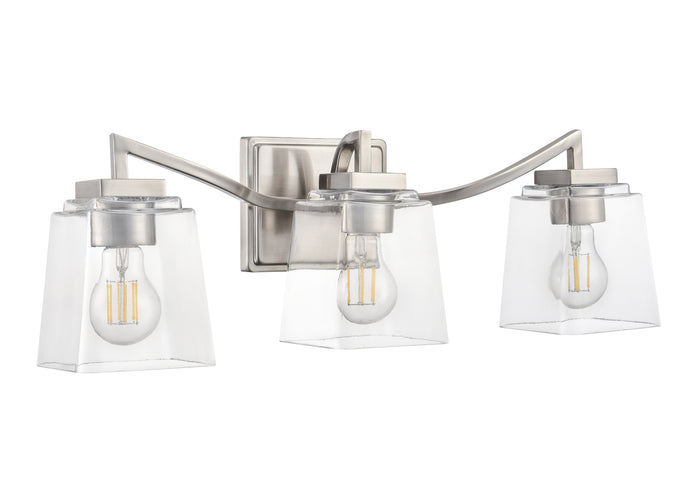 23.5'' Avenna Brushed Nickel 3 Light Bath Vanity