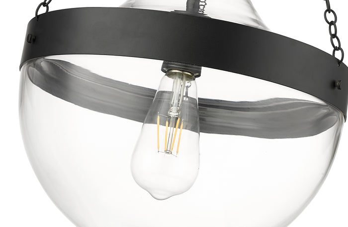 23.5'' Clarra Matte Black 1 Light Pendant