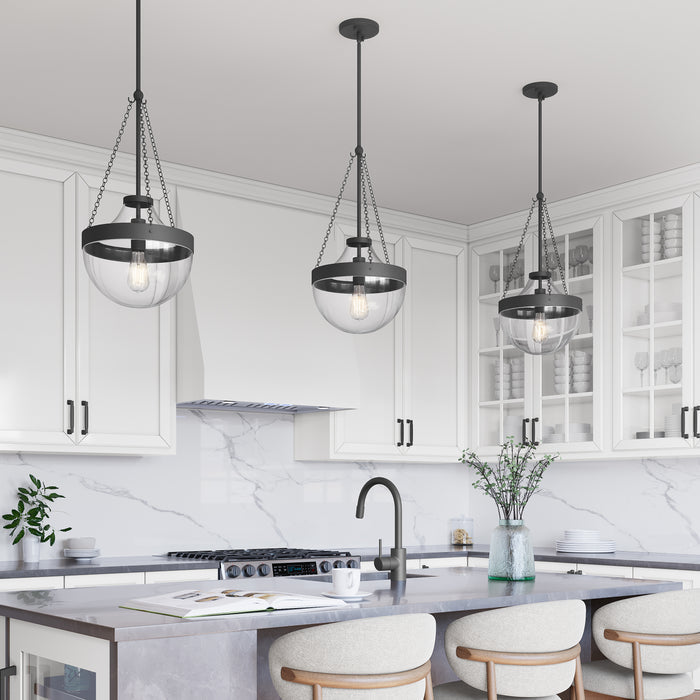 23.5'' Clarra Matte Black 1 Light Pendant
