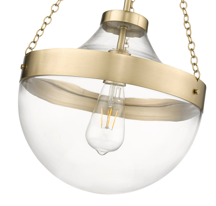 23.5'' Clarra Modern Gold 1 Light Pendant