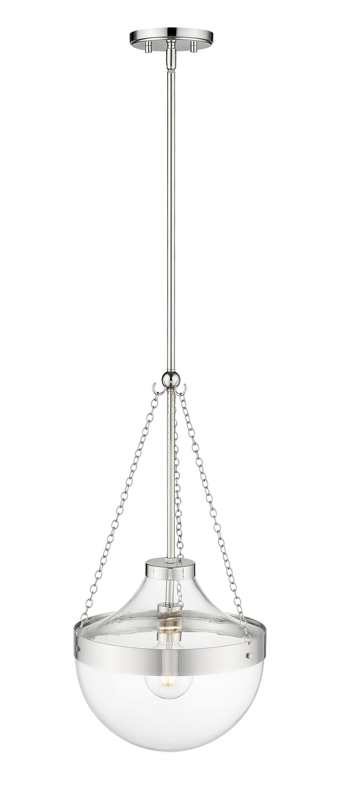 23.5'' Clarra Polished Nickel 1 Light Pendant