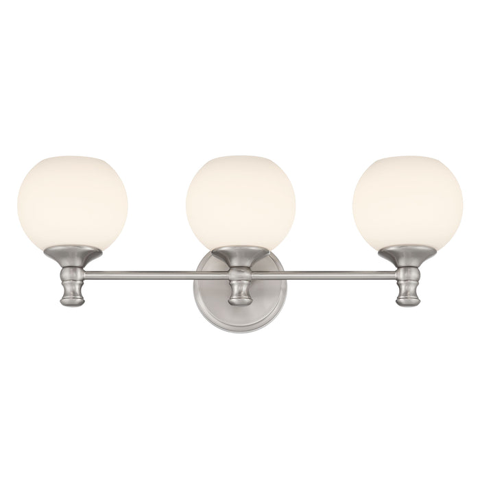 23.5'' Orlisse Brushed Nickel 3 Light Bath Vanity