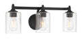 23.75'' Ryehouse Matte Black 3 Light Bath Vanity