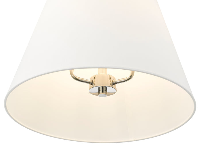 24'' Adorra Polished Nickel 3 Light Pendant