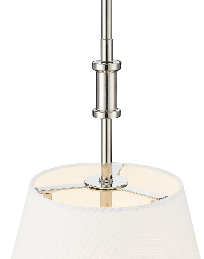 24'' Adorra Polished Nickel 3 Light Pendant