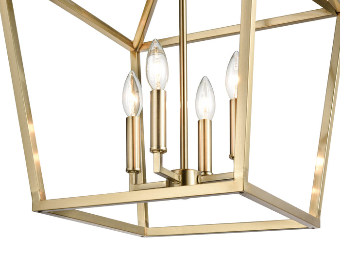 24'' Corona Modern Gold 4 Light Pendant