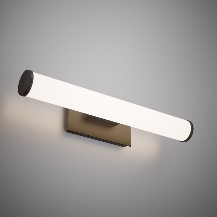 Matte Black 24" LED Vanity Light  3000K 2000 Lumens Dimmable