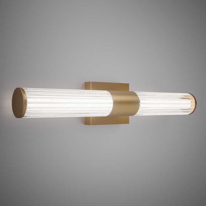 Satin Brass 24" LED Vanity Light  3CCT 2100 Lumens Dimmable