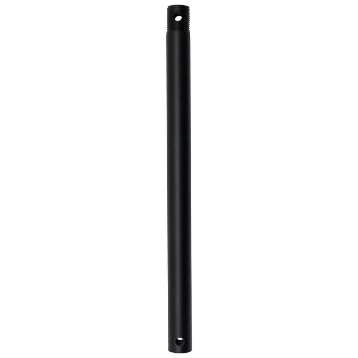 24-inch Matte Black Fan Downrod with 120V Input