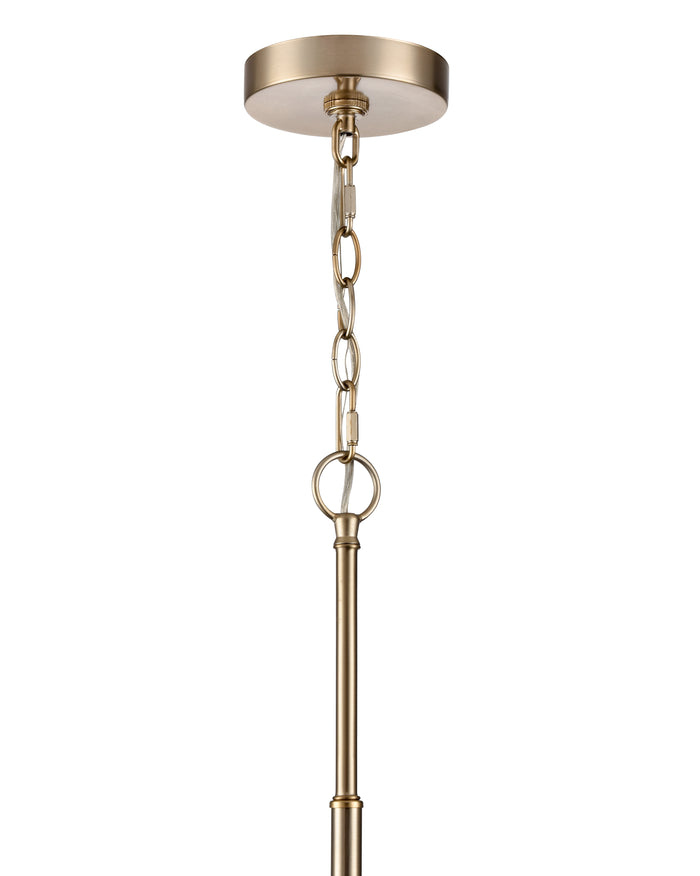 24-inch Verlana Modern Gold 5-Light Clear Glass Chandelier