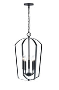 24'' Ivey Lake Matte Black 5 Light Pendant