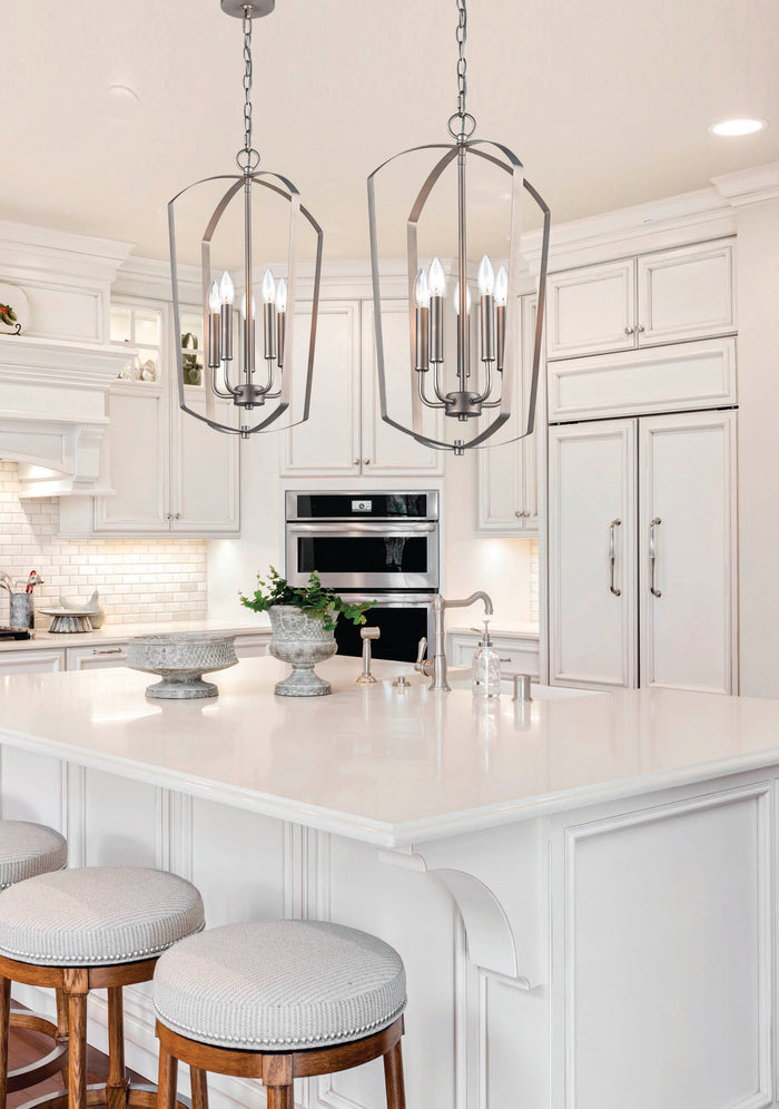 24'' Ivey Lake Satin Nickel 5 Light Pendant