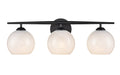 24'' Kimorra Matte Black 3 Light Bath Vanity