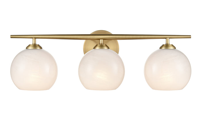 24'' Kimorra Vintage Brass 3 Light Bath Vanity