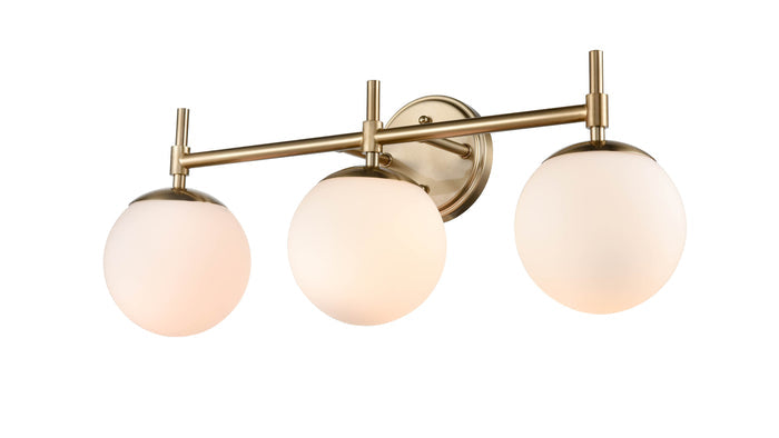 24''  Modern Gold 3 Light Bath Vanity