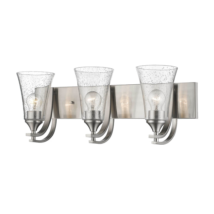 24'' Natalie Satin Nickel 3 Light Bath Vanity