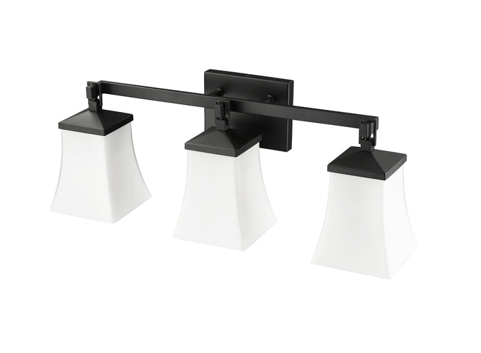 24'' Sonorra Matte Black 3 Light Bath Vanity