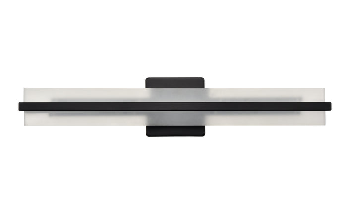 24'' Troy Matte Black  Vanity Light