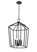 24.25'' Hylena Textured Black 4 Light Pendant