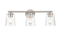 24.5''  Brushed Nickel 3 Light Bath Vanity