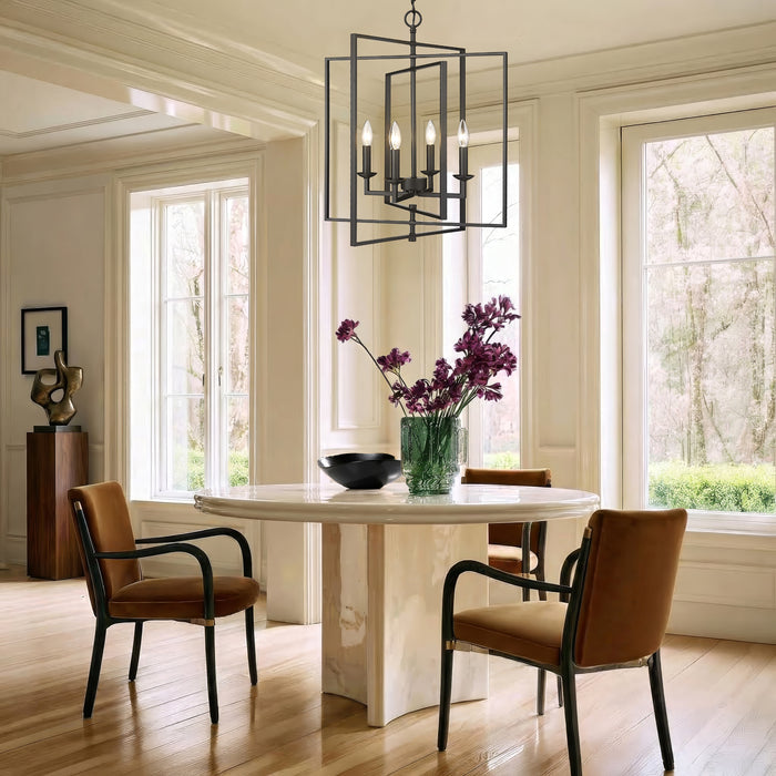 24.5'' Nellis Matte Black 4 Light Pendant