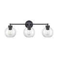 25'' Jonatan Matte Black 3 Light Bath Vanity