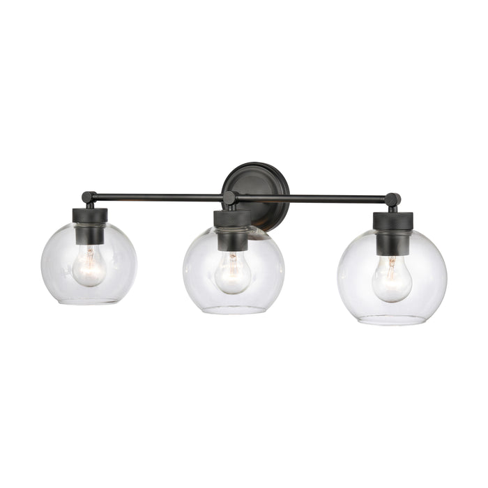25'' Jonatan Matte Black 3 Light Bath Vanity