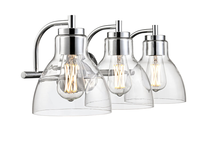 25.25'' Knightsdale Chrome 3 Light Bath Vanity