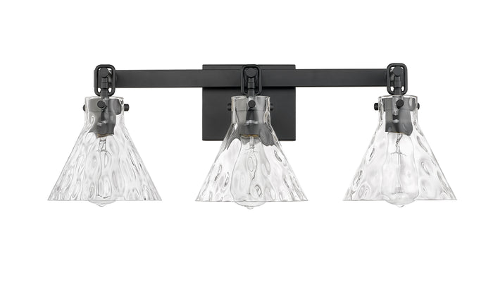 25.5'' Barlon Matte Black 3 Light Bath Vanity