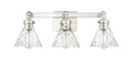 25.5'' Barlon Polished Nickel 3 Light Bath Vanity