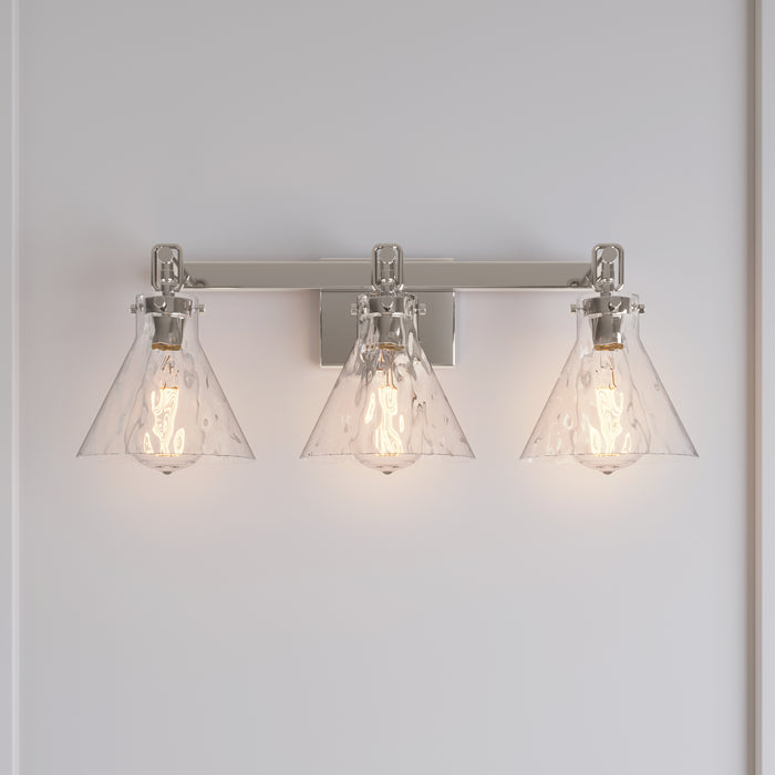 25.5'' Barlon Polished Nickel 3 Light Bath Vanity