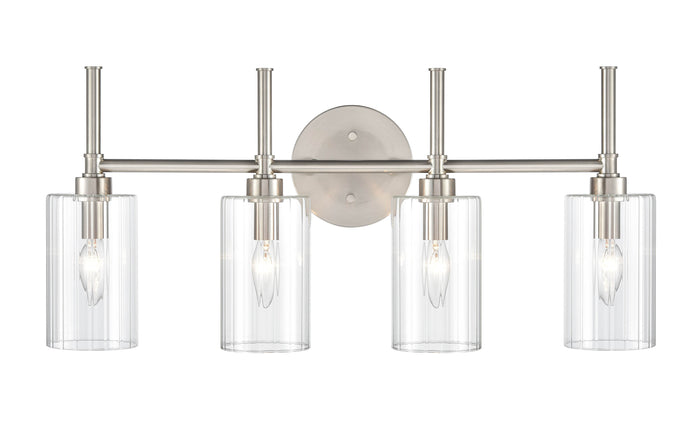 25.5'' Chastine Brushed Nickel 4 Light Bath Vanity