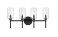 25.5'' Chastine Matte Black 4 Light Bath Vanity