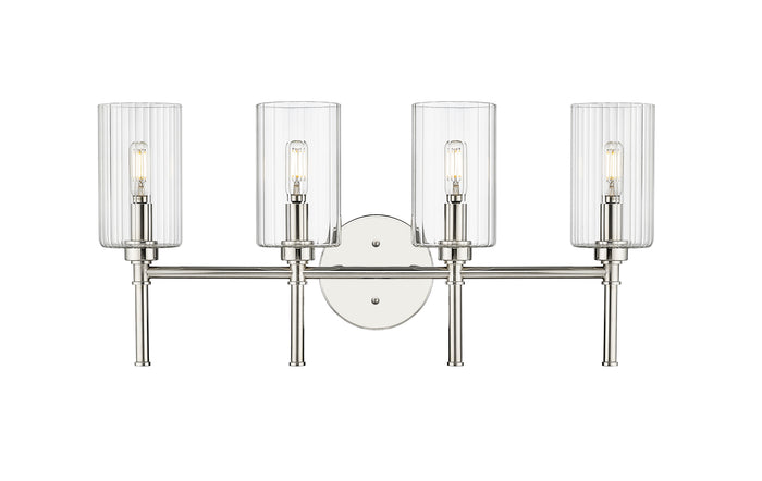 25.5'' Chastine Polished Nickel 4 Light Bath Vanity