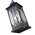 25.5'' Mallorey Powder Coated Black 3 Light Hanging Lantern