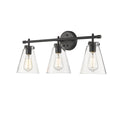 26'' Aliza Matte Black 3 Light Bath Vanity