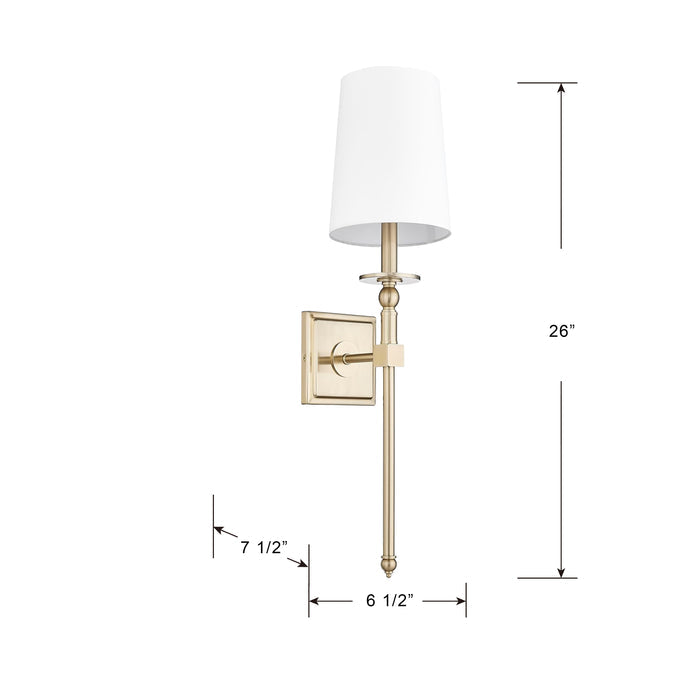 26-inch Modern Gold 1-Light Wall Sconce