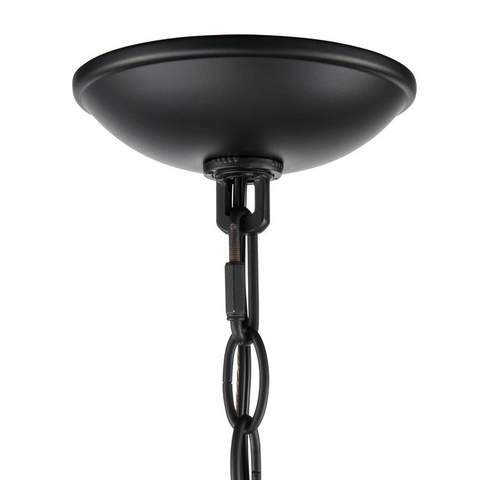 26.5'' Charlize Matte Black 6 Light Chandelier