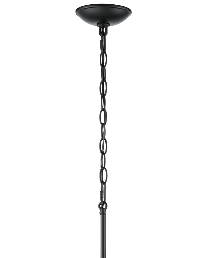 26.5'' Charlize Matte Black 6 Light Chandelier