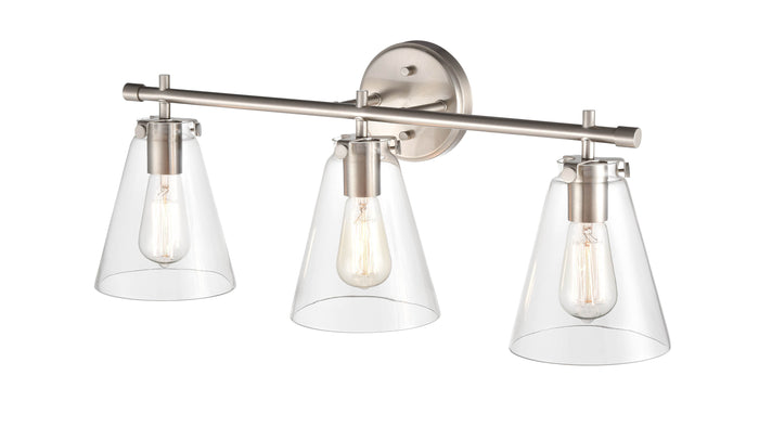 27'' Aliza Brushed Nickel 3 Light Bath Vanity