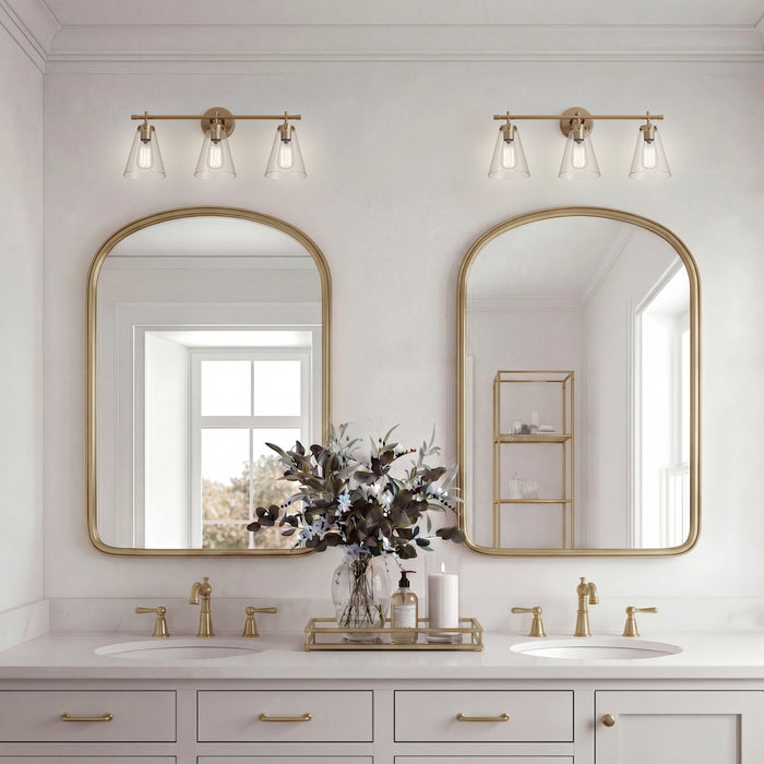 27'' Aliza Modern Gold 3 Light Bath Vanity