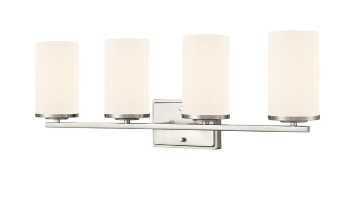 27.75'' Verlana Brushed Nickel 4 Light Bath Vanity