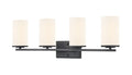 27.75'' Verlana Matte Black 4 Light Bath Vanity