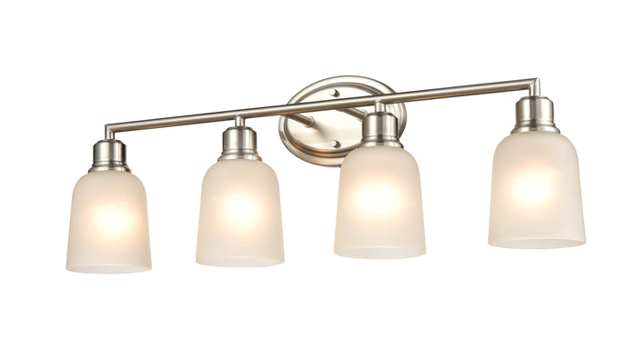 28'' Amberle Brushed Nickel 4 Light Bath Vanity