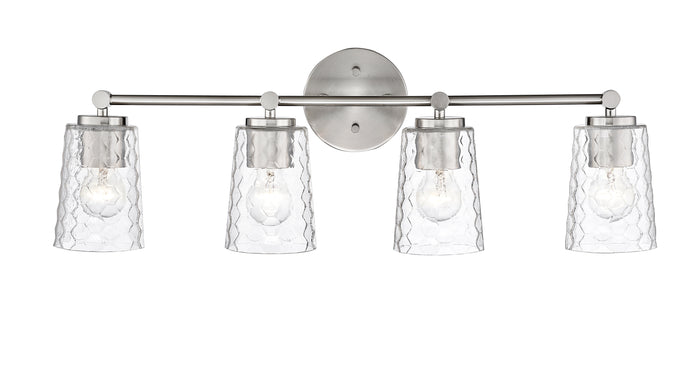 28'' Ashli Brushed Nickel 4 Light Bath Vanity