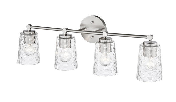 28'' Ashli Brushed Nickel 4 Light Bath Vanity