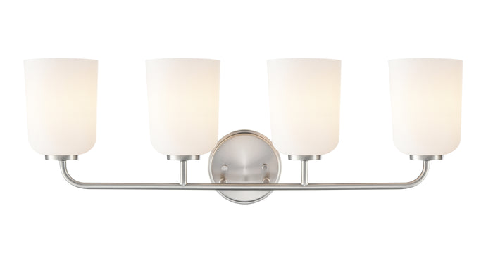 28'' Laphia Brushed Nickel 4 Light Bath Vanity